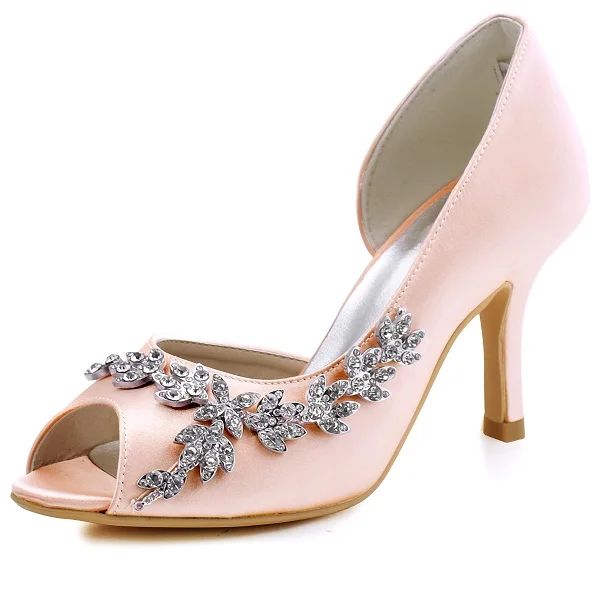 blush pink stiletto heels