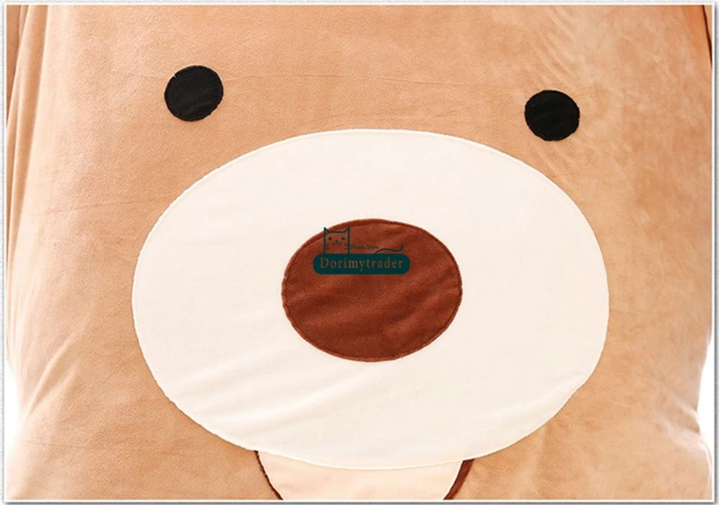 Dorimytrader 180cm x 120cm pop cuddly cartoon smiling bear plush beanbag soft bed tatami sleeping bag sofa mattress carpet gift decoration DY61834(2)