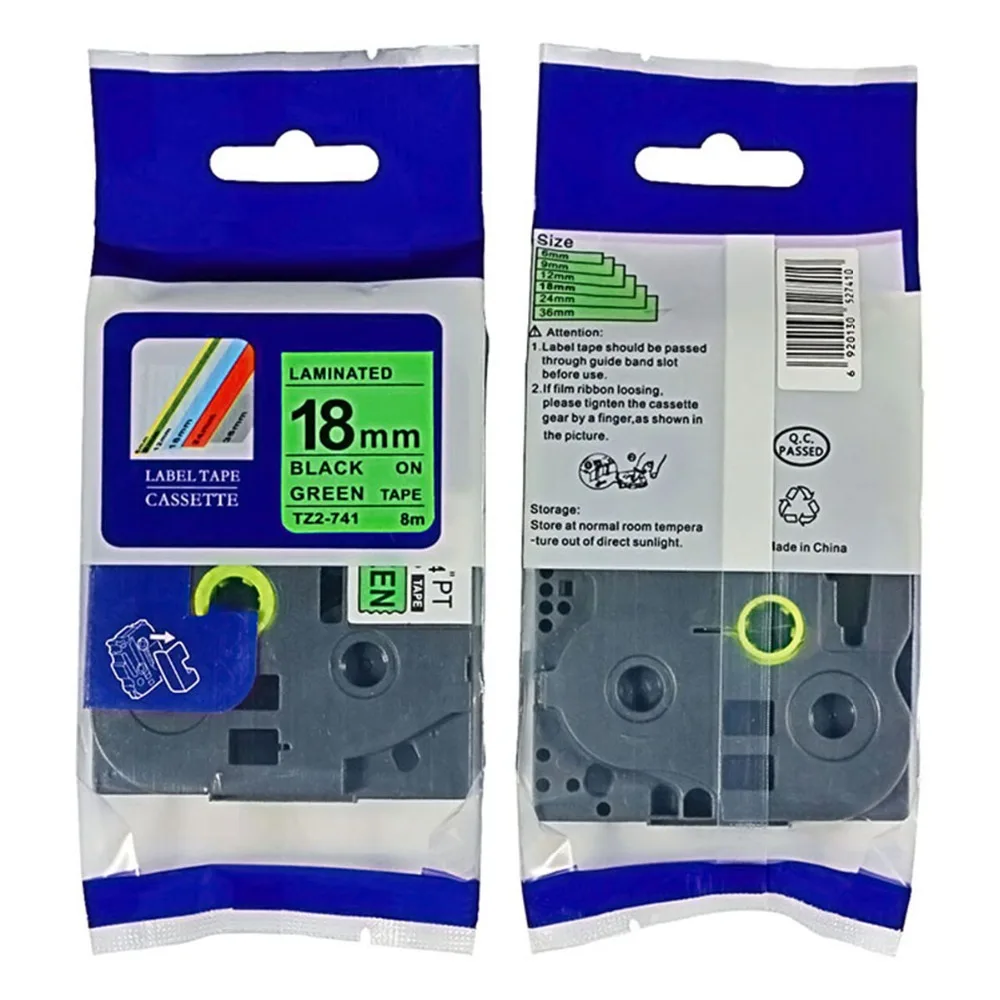 18mm tz tze label tape tz741 TZE 741 TZE741 tz741 tze 741 for P touch