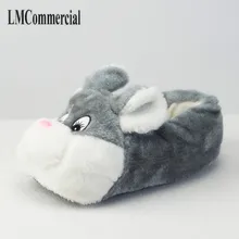 Animal Prints Flock Winter Plush Slippers Women men Home Slippers Fashion Warm Shoes Women men winter indoor Slippers Shoes one size winter warm lovely animal panda slippers home for men