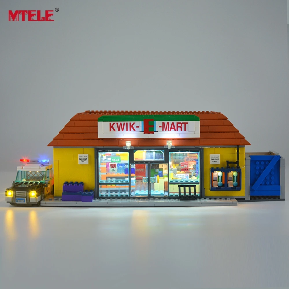 Conjunto de Luz Bloco de Construção Incluir o Modelo Led para 71016 Compatível com 16004 para Não Mtete Kwik-e-mart Loja Iluminação Kit
