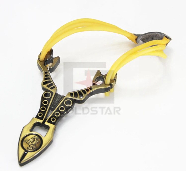 CS32033 Powerful Creative Metal Slingshot Shot Brace Catapult With Rubber Band For Outdoor Hunting Shooting Sports