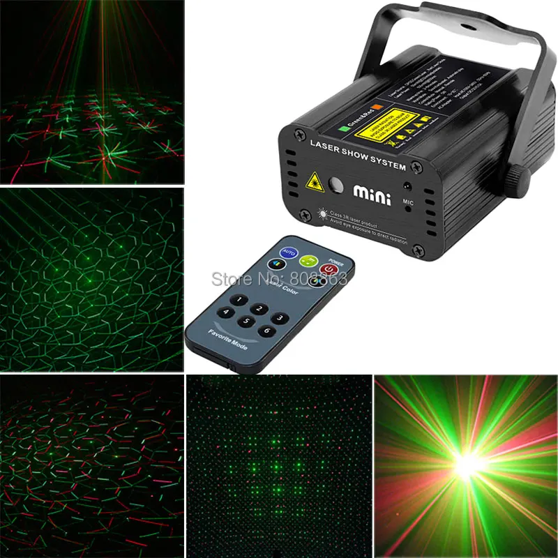

New Remote MINI R&G Lines patterns Gobo Laser projector Stage DJ lighting Dance Disco Xmas Birthday Home Party Light Show d900