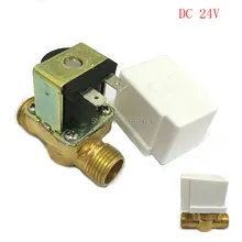 Электрический электромагнитный клапан EBOWAN 24 В постоянного тока 1/" Нормально закрытый, медный водный клапан, есть фильтр