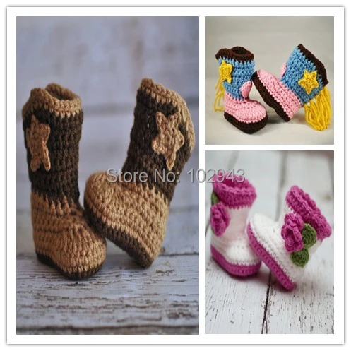 Zapatos de bebé 2016 ganchillo bebé a mano recién nacido del ganchillo botines del ganchillo de los zapatos para el bebé de la muchacha del muchacho|knitted baby shoes|shoes for