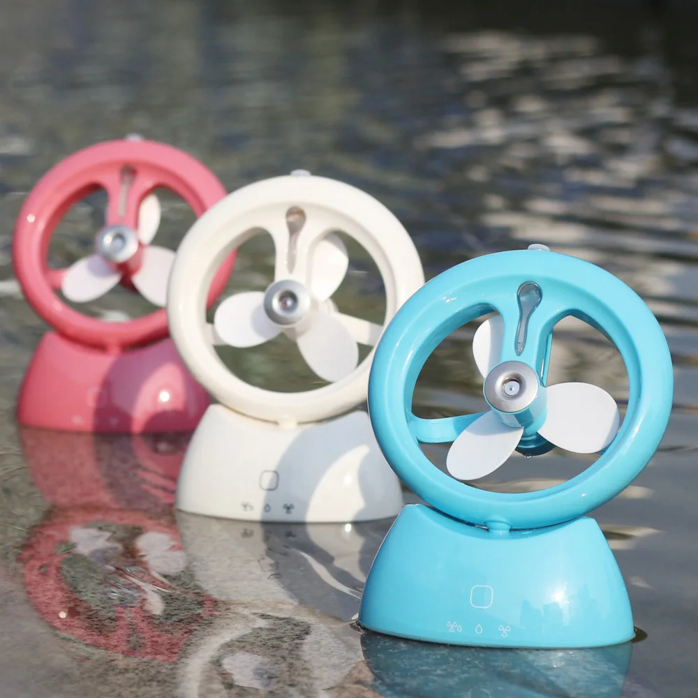 

2016 New Creative USB Fan Car Air Humidifier Mini Home Office Diffuser Humidificador Fan Water Mist Maker Fogger Air Purifier