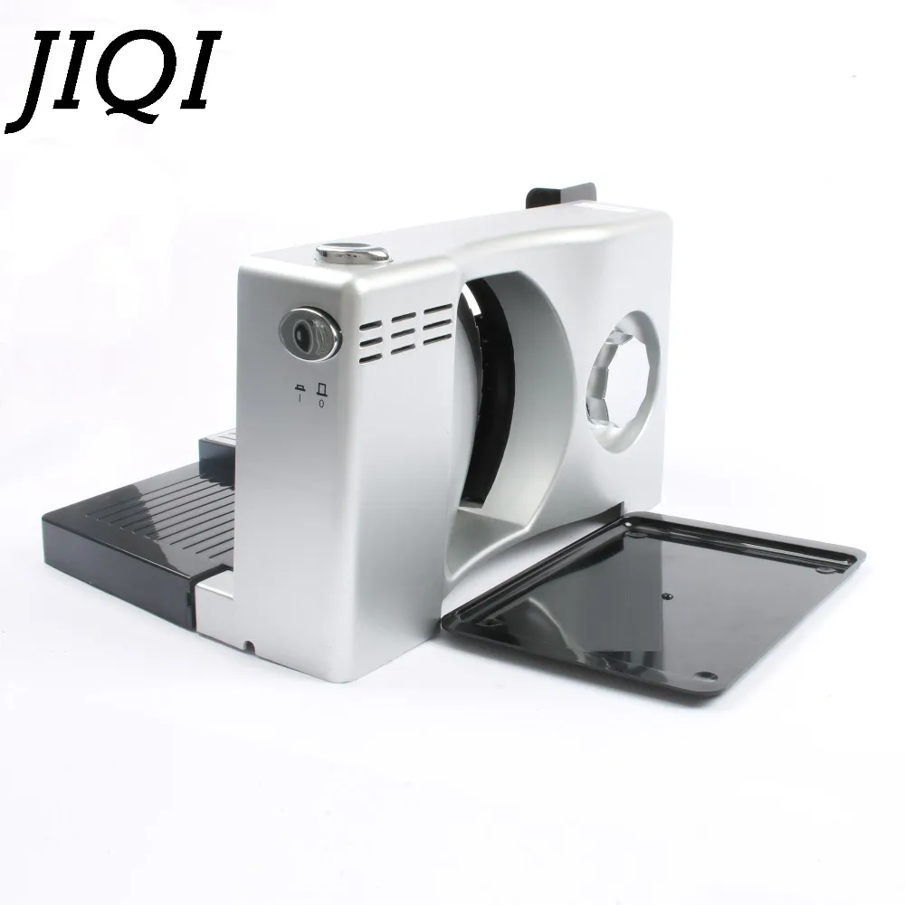 JIQI Electric Food Slicer Meat Planing Mincer Mutton Roll Frozen Beef Cutter Lamb Vegetable Automat