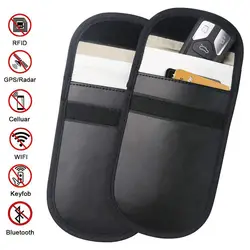 Автомобильный ключ сумка автомобильный брелок сигнал блокатор сумка RFID Блокировка Кредитная карта чехол экранирующая сумочка кошелек