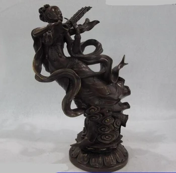 

bi001433 Copper Bronze Fly Fairy maiden Speaker As frescoes of the Dunhuang Caves Statue