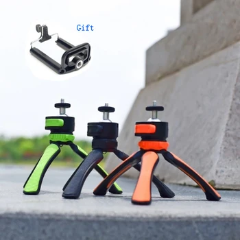 

Mini Desktop Tripod with Phone Holder Mount, Portable Selfie Camera Tripod Monopod for iPhone X 7 8 Canon Nikon Gopro Smartphone