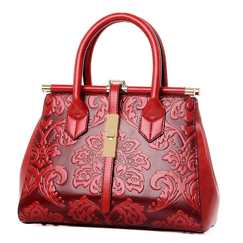 

2018 New Fashion Women Handbags High Quality Ladies Shoulder Bags Leather Female Girl Chinese Style Luxury Brand Crossbody Bag