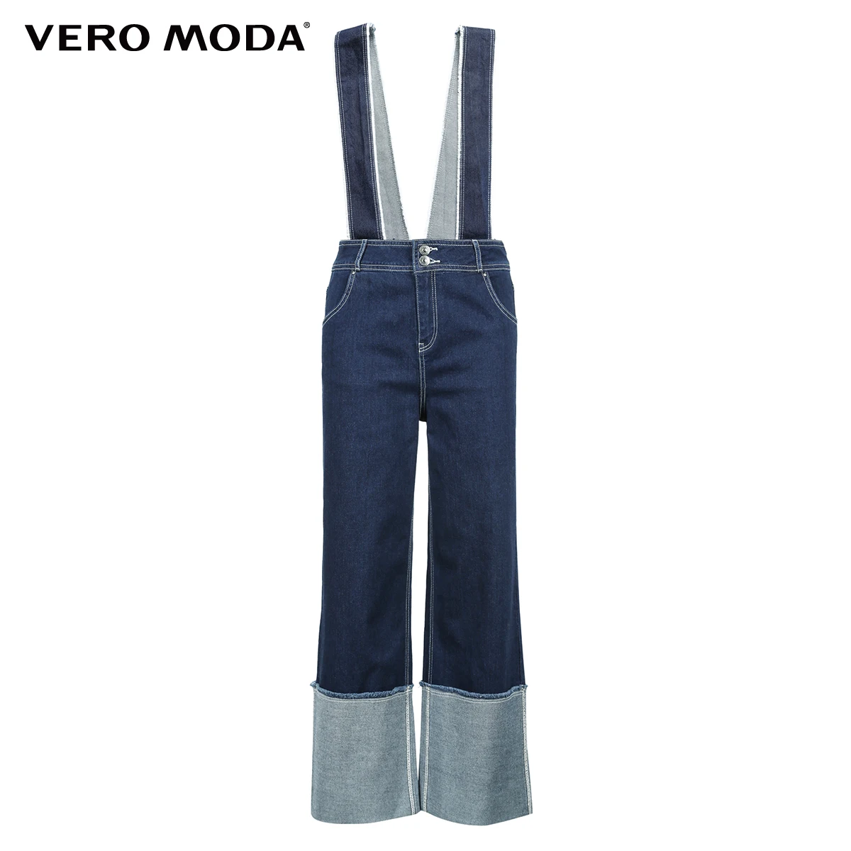 Vero Moda новые женские широкие джинсы с необработанными краями | 318332504