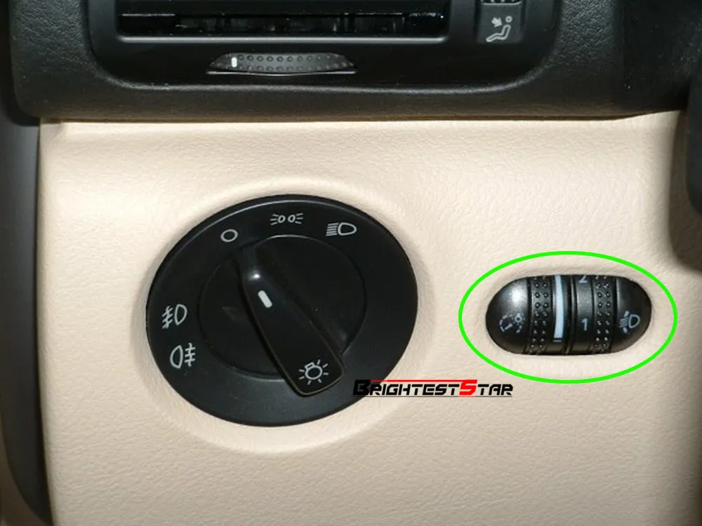 Регулировка фар Переключатель приборной панели Яркость Даш диммер кнопка для VW Passat B5 1998 1999 2000 2003 2005 3B0941333C