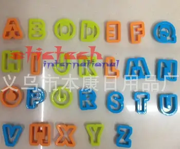 

by dhl or ems 50 sets hot sale 36pc Alphabet Number Letter Font Plastic Cookie Cutter Fondant Tool Baking Cake Mold