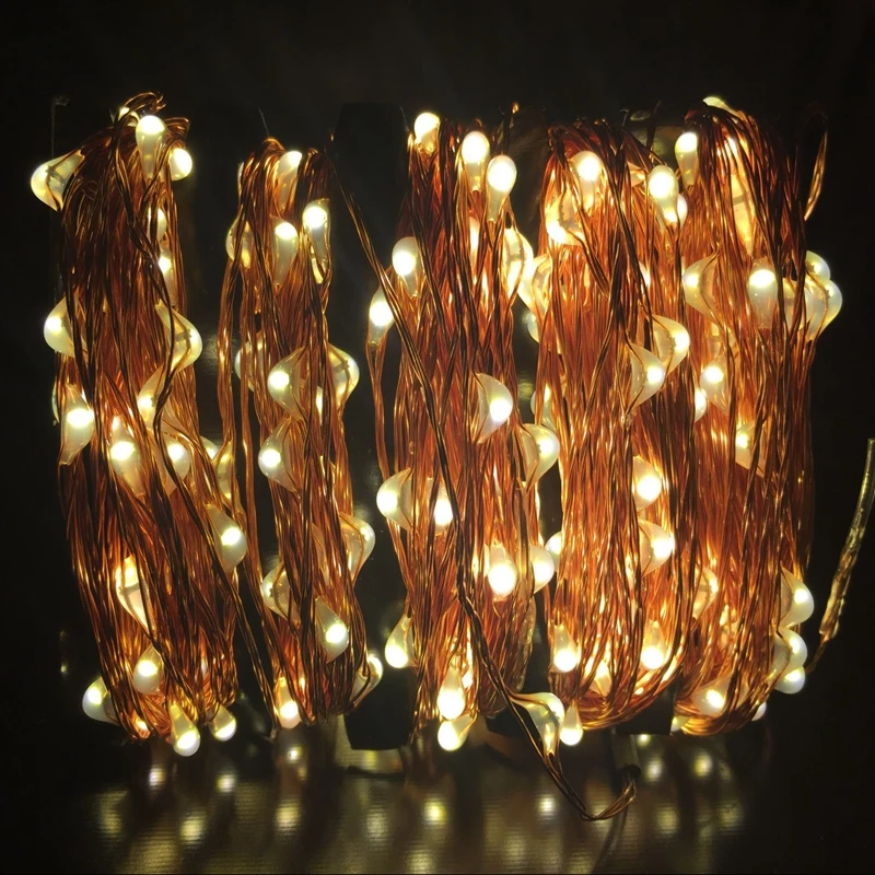 Hot 20M/30M/50M Led Silver Copper Wire 200/300/500 LED String Light Starry Lights For Christmas Parties Wedding Beddingroom KTV