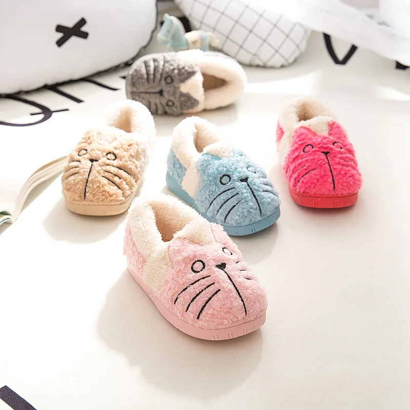 Women's Cute Cat Warm Home Slippers