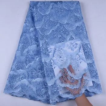 

Embroiderey Design African Net Lace Fabric High Quality French Tulle Lace Fabric Nigerian Lace Fabric For Wedding Sewing 1659B