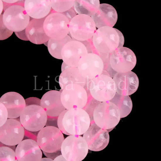 

Free Shipping New without tags Fashion Jewelry 6MM Round Natural Pink Crystal Beads Strand 15.5" (20 beads) RC108