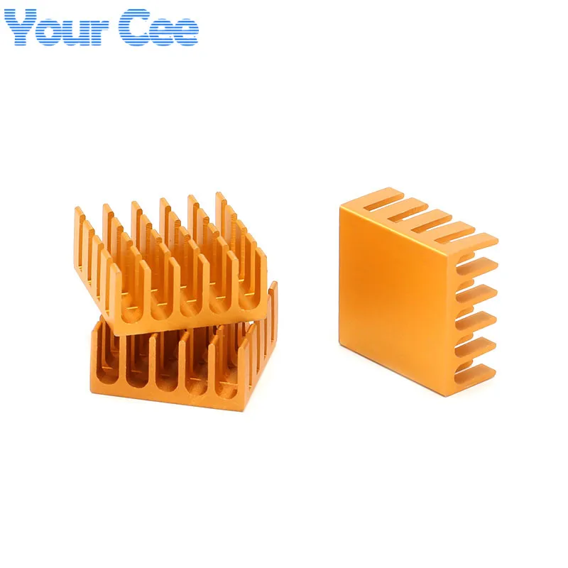 10 pcs Heatsink Cooling Fin Aluminum Radiator Heat Sink Cooler for IC Chip LED Silver 22*22*10mm