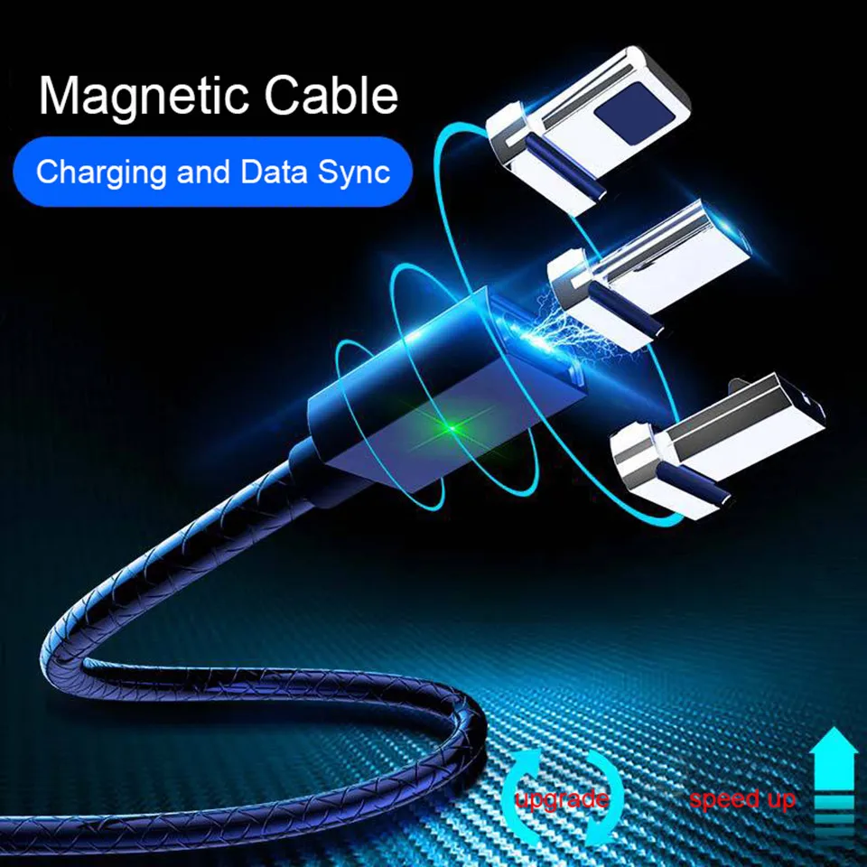 Micro usb type-C кабель для iPhone Lingtning Быстрая зарядка 3 в 1 USB Магнитный передачи данных