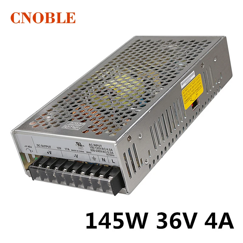 

145W 36V 4A Single Output Switching power supply for LED Strip light AC to DC