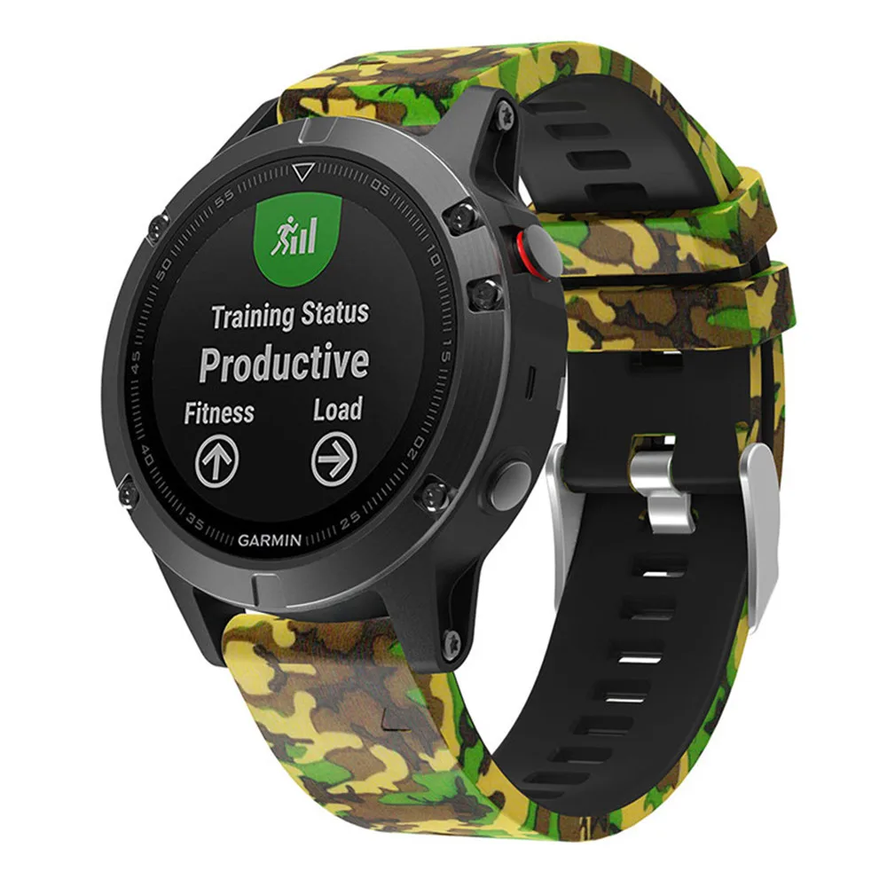 22 мм спортивный силиконовый ремешок для Garmin Fenix 5 5 Plus Сменные модные часы с узором браслет для Garmin Forerunn 935