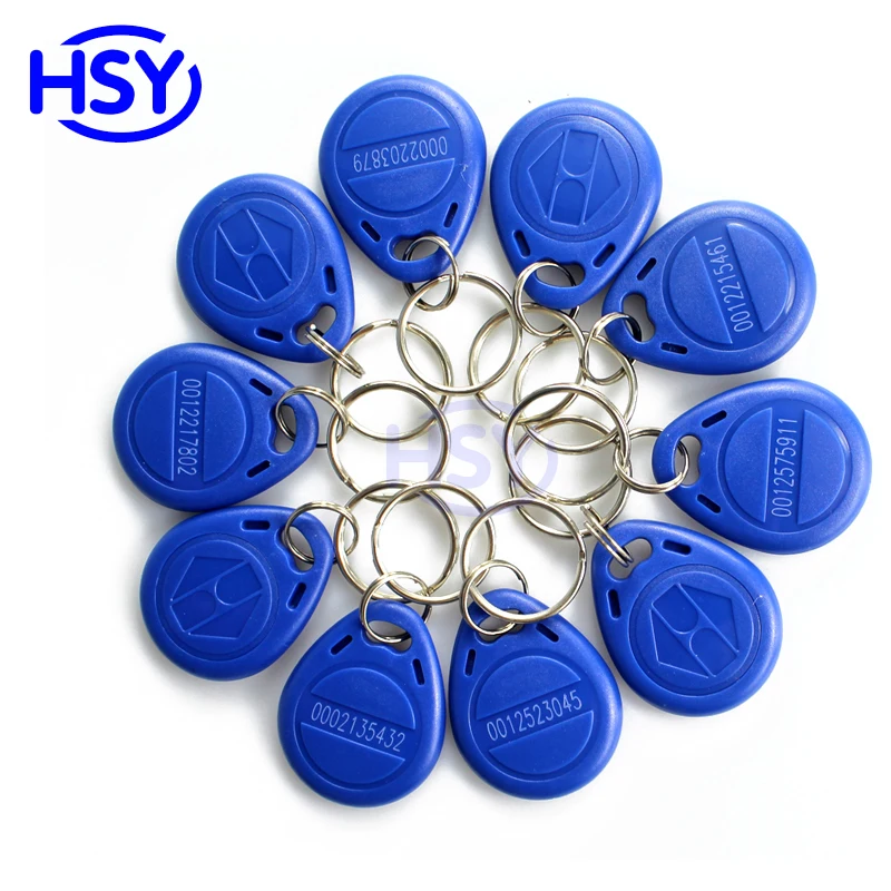 HSY 50 шт. RFID Брелок 125 кГц EM ID брелок контроля доступа, брелки для ключей, TK4100 Keytag