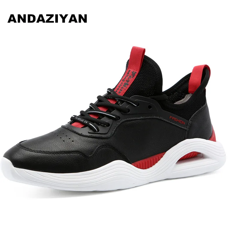 

Men shoes spring new leather casual tide shoes first layer cowhide breathable