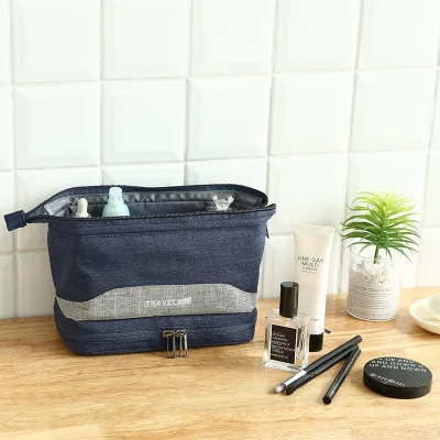 QIUYIN New Cationic Double-layer Wire Bundle Storage Bag Cosmetic Storage Bag Travel Wash Bag Cosmetic Bag QIUYIN New Cationic Double-layer Wire Bundle Storage Bag Cosmetic Storage Bag Travel Wash Bag Cosmetic Bag