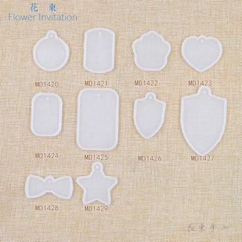 

Flower Invitation Pendant Mold Suit -DIY hand hole necklace jewelry