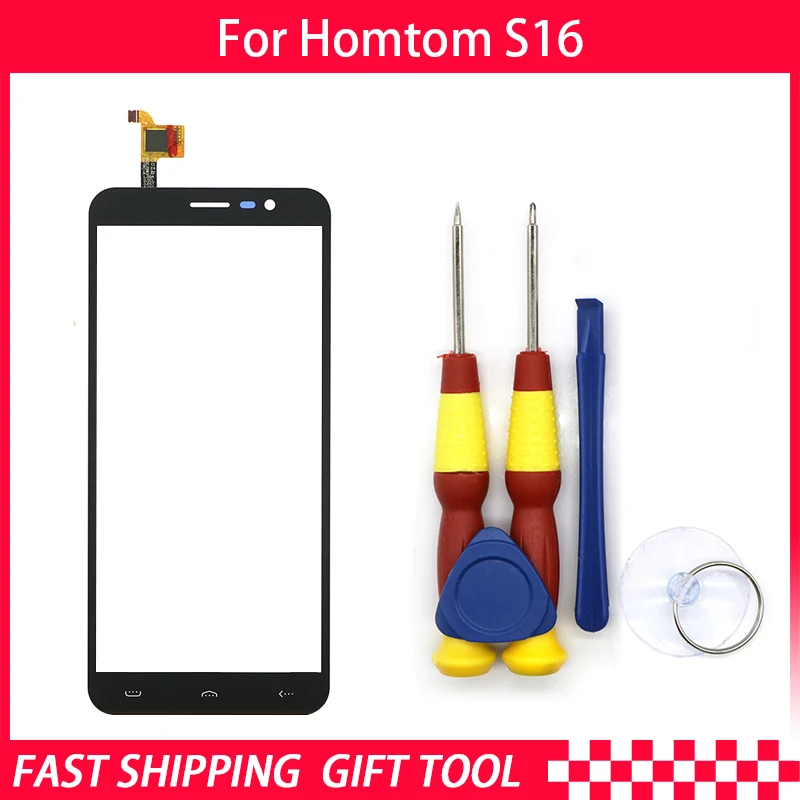 

New original Touch Screen Touch Panel For HOMTOM S16 Replacement Parts + Disassemble Tool+3M Adhesive
