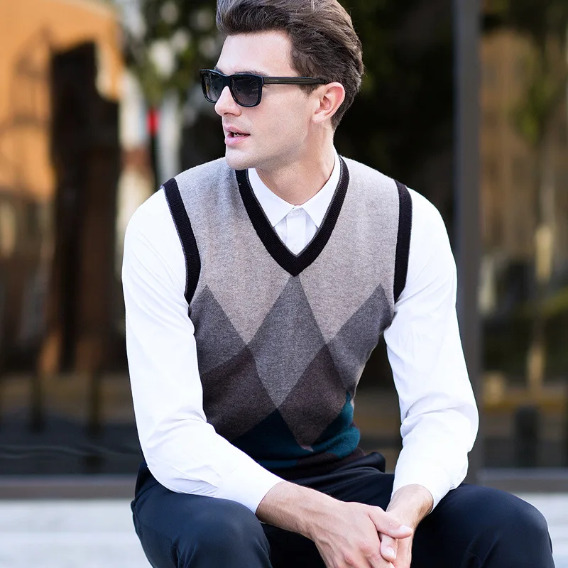 Sailwind En's Ribbed Knitted Wool Casual Pullover Turtleneck Sweater