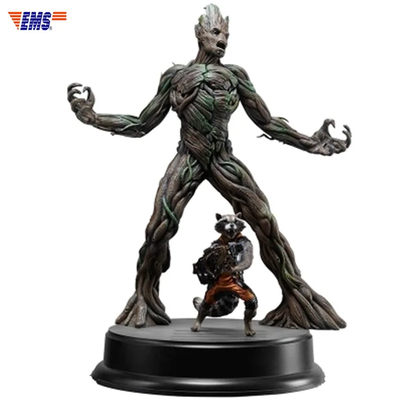 

Avengers:Infinity War 1/9 Guardians Of The Galaxy Rocket Raccoon & Treant Statue Action Figure Collection Model Toy X61