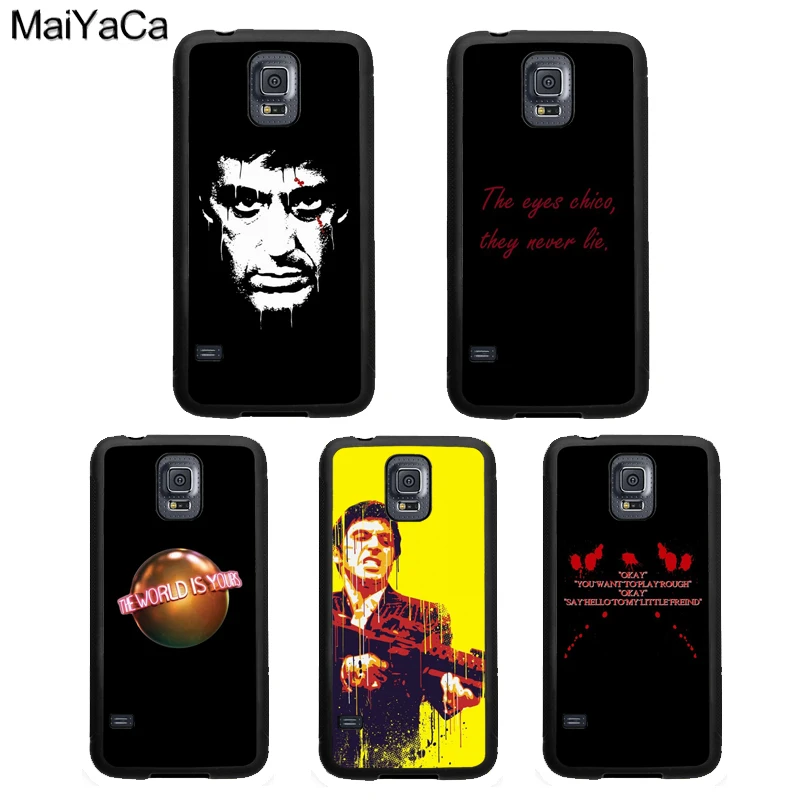 

MaiYaCa Scarface The World Is Yours Pattern Phone Case For Samsung Galaxy S9 S8 S10 Plus Lite S6 S7 Edge S5 Note 8 9 5 TPU Cover