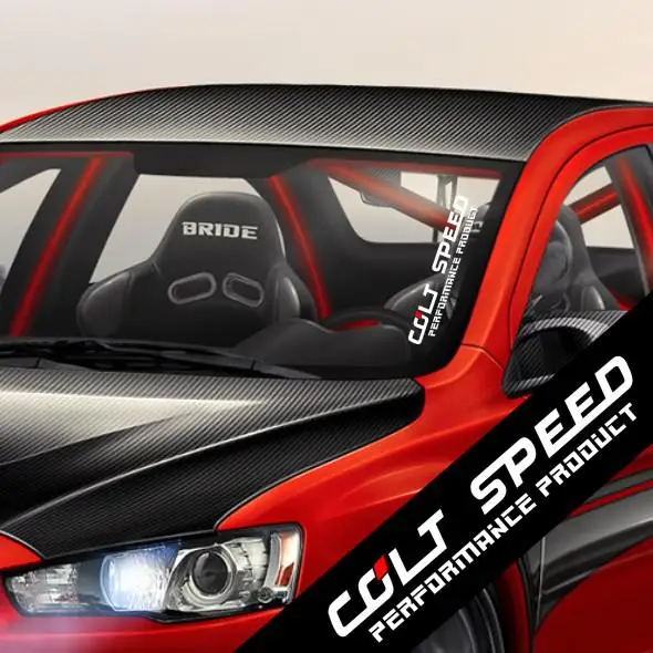 Автомобильный Стайлинг COLT SPEED Performance продукт для Mitsubishi Outlander Lancer Racing Sport виниловые автомобильные наклейки и наклейки - Название цвета: Белый