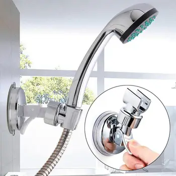 

Adjustable Shower Head Handset Holder Rack Bracket Suction Cup Shower Holder Wall Mounted Shower Holder For Bathroom Accessory