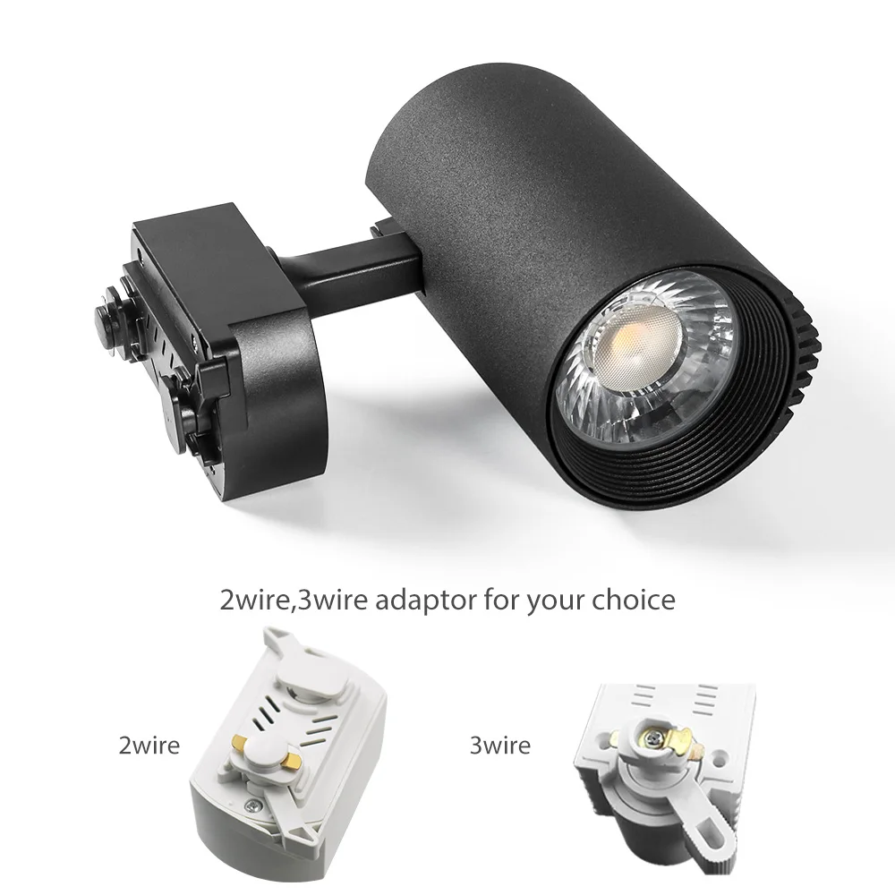 30 Вт COB Rail Lamp 2 провода Led Track Light 200 240 В Освещение для дома магазин одежды фруктовый