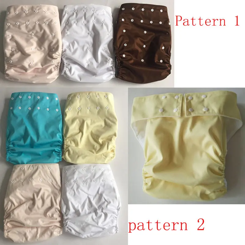 Waterproof Adult cloth diaper Nappy nappies double snaps diapers 2