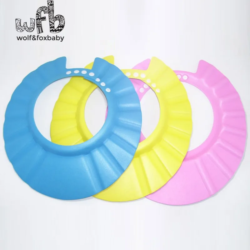 Retail Adjustable Shower caps protect Shampoo for baby health Bathing bath waterproof kid children Wash Hair Shield Hat Retail Adjustable Shower caps protect Shampoo for baby health Bathing bath waterproof kid children Wash Hair Shield Hat