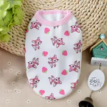 Pet Dog Cat Fashion Vest Animal Printed Style Spring Summer T-Shirt Polo Shirt Clothes For Teddy Chihuahua Kitten roupa cachorro Pet Dog Cat Fashion Vest Animal Printed Style Spring Summer T-Shirt Polo Shirt Clothes For Teddy Chihuahua Kitten roupa cachorro