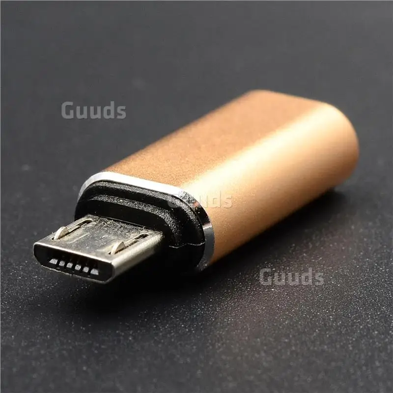 Металлический type-C Женский к Micro USB Мужской адаптер, для MicroUSB Мужской к type-C Женский адаптер