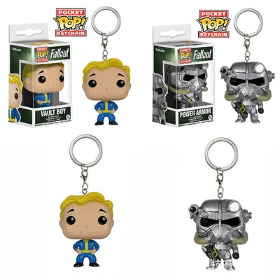 

Funko POP Keychain FALLOUT POWER ARMOR VAULT BOY PVC Action Figure Collectible Model toys for chlid
