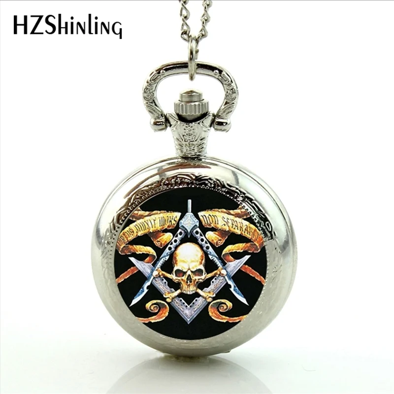 

2017 New Arrival Masonic Skull Bones Pocket Watch Vintage Skull Masonic Pocket Watch Retro Necklaces Locket Pocket Watch Jewelry