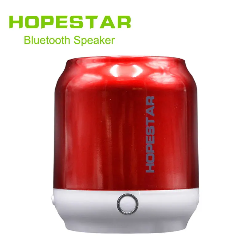 HOPESTAR H8 Мини Bluetooth динамик Портативный беспроводной бас стерео MP3 плеер Поддержка USB TF AUX FM handfree для телефона компьютера - Цвет: red