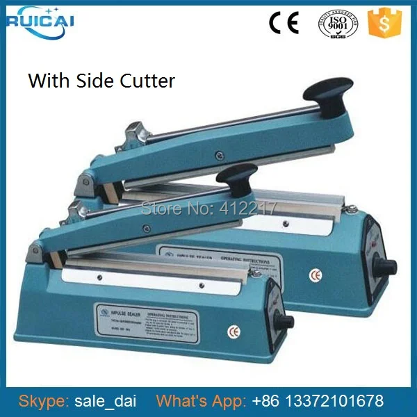 

400mm Sealing Length Plastic bags Hand Impulse Sealer with Side Cutter