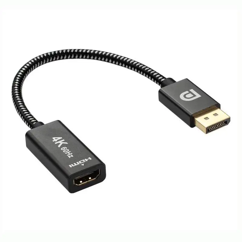 4K @ 60 هرتز Displayport موانئ دبي إلى HDMI محول عرض ميناء كابل محول للكمبيوتر محمول العارض Displayport إلى HDMI محول
