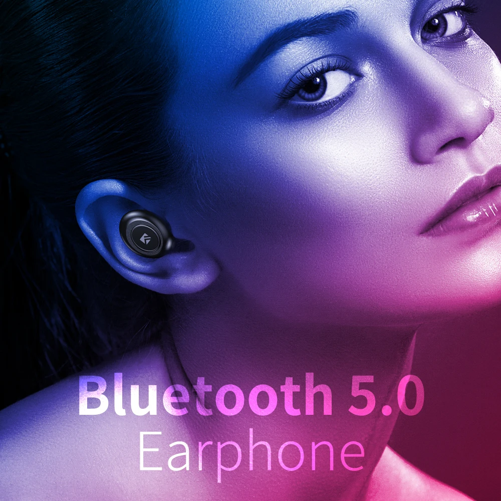 FLOVEME Mini TWS 5 0 Bluetooth наушники 3D стерео беспроводные для iPhone samsung Беспроводные с