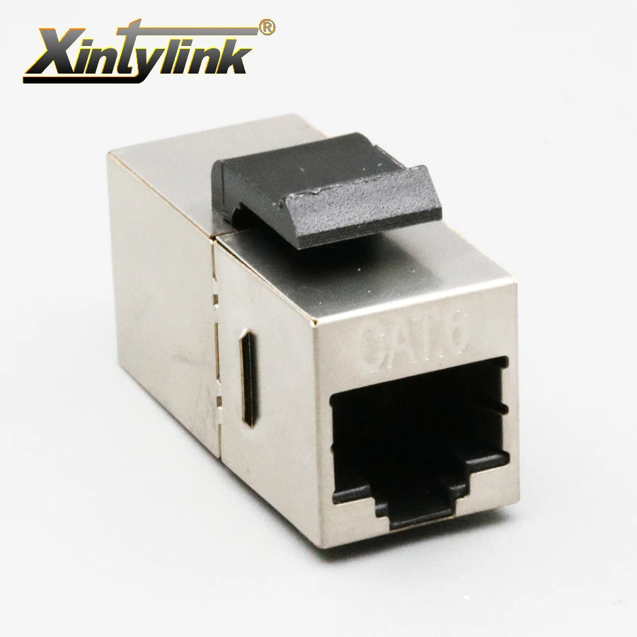 Xintylink ethernet кабельный разъем rj45 разъем cat6 женский модульный keystone экранированный адаптер двойной головкой сетевой Соединительный удлинитель