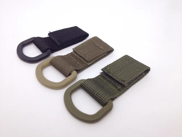 4 Mousquetons Tactiques BuxiuGK - Nylon Et Métal, 10cm - Porte-Clés Multifonction Pour Sac à Dos