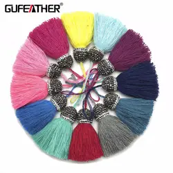 GUFEATHER L123/6 см/кисточки/серьги аксессуары/хлопок кисточки/jewelry аксессуары/ювелирных изделий/ ювелирных материалов 2 шт./пакет